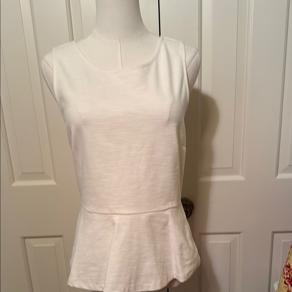 J Crew  Sleeveless Top with Peplum